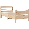 vidaXL Cadre de lit avec tête de lit 200x200 cm Bois de pin massif