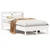 vidaXL Cadre de lit sans matelas blanc 140x200 cm bois de pin massif