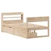vidaXL Vidaxl Cadre De Lit Sans Matelas 90x190 Cm Bois De Pin Massif