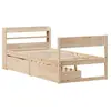 vidaXL Vidaxl Cadre De Lit Sans Matelas 90x200 Cm Bois De Pin Massif
