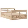 vidaXL Vidaxl Cadre De Lit Sans Matelas 150x200 Cm Bois De Pin Massif