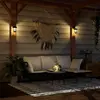 vidaXL Lanternes murales solaires d'extérieur 2 pcs blanc chaud