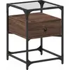 vidaXL Table de chevet chêne marron 40x40x55 cm bois d’ingénierie