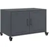 vidaXL Meuble TV anthracite 68x39x43,5 cm acier laminé à froid