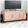 vidaXL Meuble TV rose 100,5x39x43,5 cm acier laminé à froid