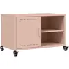 Meuble tv rose 68x39x43,5 cm acier laminé à froid Vidaxl Pink