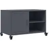 vidaXL Meuble TV anthracite 68x39x43,5 cm acier laminé à froid