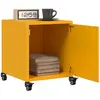 Tables de chevet 2 pcs jaune moutarde 36x39x43,5 cm acier vidaXL