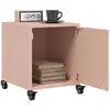 vidaXL Vidaxl Tables De Chevet 2 Pcs Rose 36x39x43,5 Cm Acier