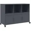 vidaXL Buffet anthracite 100,5x39x72 cm acier laminé à froid