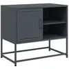 vidaXL Meuble TV rose 100,5x39x60,5 cm acier