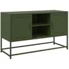vidaXL Buffet haut blanc 36x39x107 cm acier