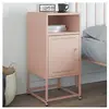 vidaXL Table de chevet rose 36x39x78 cm acier