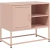 vidaXL Meuble TV rose 68x39x60,5 cm acier