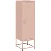 vidaXL Buffet haut rose 36x39x123 cm acier