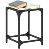 vidaXL Tables basses avec dessus en verre transparent 2 pcs acier