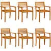 vidaXL Chaises de jardin lot de 6 59x55x85 bois massif d'acacia
