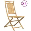 vidaXL Chaises pliables de jardin lot de 4 46x66x99 cm bambou