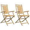 vidaXL Chaises pliables de jardin lot de 4 53x66x99 cm bambou