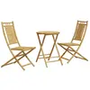 vidaXL Ensemble de bistro 3 pcs bambou