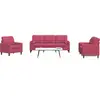vidaXL Ensemble de canapés 4 pcs avec coussins et traversins velours