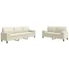 vidaXL Ensemble de canapés 2 pcs avec coussins et traversins velours