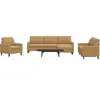 vidaXL Ensemble de canapés 4 pcs avec coussins Marron Velours