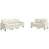 vidaXL Ensemble de canapés 2 pcs avec coussins et traversins velours