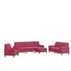 vidaXL Ensemble de canapés 4 pcs avec coussins et traversins velours