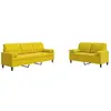 vidaXL Ensemble de canapés 2 pcs avec coussins et traversins velours