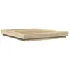 vidaXL Cadre de lit chêne sonoma 150x200 cm bois d'ingénierie