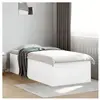 vidaXL Cadre de lit blanc 100x200 cm bois d'ingénierie