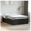 vidaXL Cadre de lit noir 140x190 cm bois d'ingénierie