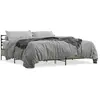 vidaXL Cadre de lit chêne sonoma 200x200 cm bois d'ingénierie et métal