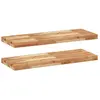 vidaXL Étagères flottantes 2 pcs 100x30x4 cm acacia massif à l'huile