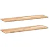vidaXL Étagères flottantes 2 pcs 80x20x2 cm acacia massif non traité