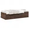 vidaXL Lit de jour et tiroirs chêne marron 90x200cm bois d'ingénierie