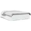 vidaXL Vidaxl Cadre De Lit Avec Tiroirs Sans Matelas Blanc 150x200 Cm