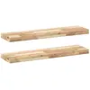vidaXL Étagères flottantes 2 pcs 100x20x4 cm acacia massif non traité