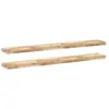 vidaXL Étagères flottantes 2 pcs 140x20x4 cm acacia massif non traité
