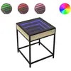 vidaXL Table basse avec LED Infinity chêne sonoma 40x40x51 cm