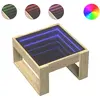 vidaXL Table basse avec LED infini chêne sonoma 50x53x30 cm