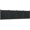 vidaXL Panneau de clôture gris 699x186 cm WPC