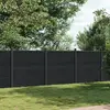vidaXL Panneau de clôture gris 526x186 cm WPC