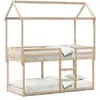 vidaXL Lit superposé avec toit 90x190 cm bois massif de pin