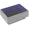 vidaXL Table basse avec LED sonoma gris 70x50x30 cm bois d'ingénierie