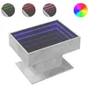 vidaXL Table basse avec LED gris béton 70x50x45 cm bois d'ingénierie