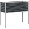 Jardinière anthracite 100x41x90 cm acier vidaXL