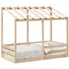 vidaXL Lit pour enfants avec toit 80x200 cm bois massif de pin