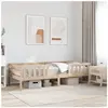 vidaXL Cadre de lit 75x190 cm Bois de pin massif